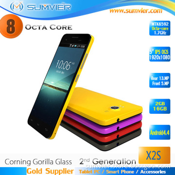 5 Inch IPS FHD Screen RAM 2GB ROM 16GB Android 4.4 Nfc Mtk6592 Octa Core Mobile Phone